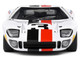 Ford GT40 MK1 #3 Eric Dean Design White with Red and Black Stripes Competition Series 1/18 Diecast Model Car Solido S1803010