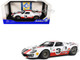 Ford GT40 MK1 #3 Eric Dean Design White with Red and Black Stripes Competition Series 1/18 Diecast Model Car Solido S1803010
