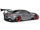 2020 Nissan GT R R35 RHD Right Hand Drive with Liberty Walk 2 0 Body Kit Dark Silver Catalogue Design 1/18 Diecast Model Car Solido S1805810