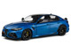 2022 Alfa Romeo Giulia GTA Anodized Blue Metallic with Carbon Top 1/18 Diecast Model Car Solido S1806906
