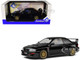 1998 Subaru Impreza 22B RHD Right Hand Drive Black with Gold Wheels 1/18 Diecast Model Car Solido S1807406