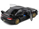 1998 Subaru Impreza 22B RHD Right Hand Drive Black with Gold Wheels 1/18 Diecast Model Car Solido S1807406