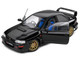 1998 Subaru Impreza 22B RHD Right Hand Drive Black with Gold Wheels 1/18 Diecast Model Car Solido S1807406
