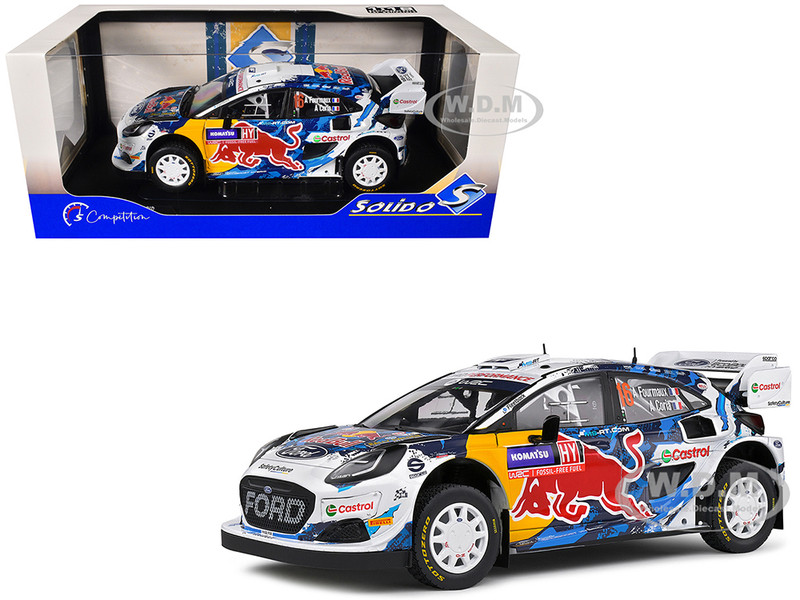 Ford Puma Rally1 Hybrid #16 Adrien Fourmaux Alexandre Coria 3rd Place Rally Sweden 2024 Competition Series 1/18 Diecast Model Car Solido S1809504