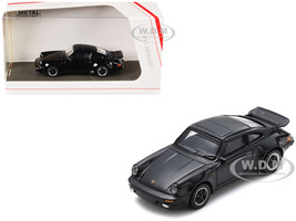 Porsche 356 Black with Red Interior 1/64 Diecast Model Car