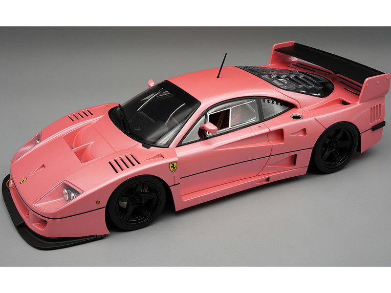 Ferrari F40 LM Pink Metallic with Black 5 Spoke Rims Press Version 1996 Mythos Series Limited Edition to 60 pieces Worldwide 1/18 Model Car Tecnomodel TM18-286Q