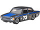 1973 Volvo 142 GL #73 Black with Blue Stripes and Hood Boulevard Series Diecast Model Car Hot Wheels HRT79