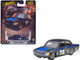 1973 Volvo 142 GL #73 Black with Blue Stripes and Hood Boulevard Series Diecast Model Car Hot Wheels HRT79