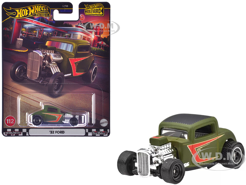Mattel Hot Wheels 2004 Tat Rods 1932 Ford Vicky – 1:64 Maßstab, Grün, Die-Cast Modellauto #119