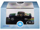 1965 Plymouth Barracuda Black with Gold Stripes 1/87 (HO) Scale Diecast Model Car Oxford Diecast 87PB65004