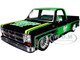 1976 GMC Sierra Grande 15 Pickup Truck Quaker State Black with Green Top Graphics and Interior Limited Edition to 6650 pieces Worldwide 1/24 Diecast Model Car M2 Machines 40300-127A
