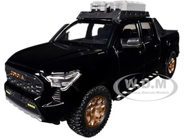 2024 Toyota Tacoma Trailhunter Edition Pickup Truck Black 1/24 Diecast Model Car  H08777-BK