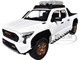 2024 Toyota Tacoma Trailhunter Edition Pickup Truck White Metallic 1/24 Diecast Model Car H08777-WH 2024 Toyota Tacoma Trailhunter Edition Pickup Truck White Metallic 1/24 Diecast Model Car H08777-WH