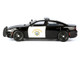 2023 Dodge Charger Pursuit Police Car California Highway Patrol Black White Law Enforcement and Public Service Series 1/24 Diecast Model Car Motormax 76807