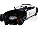 2023 Dodge Charger Pursuit Police Car LAPD Los Angeles Police Department Black White Law Enforcement and Public Service Series 1/24 Diecast Model Car Motormax 76808