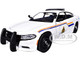 2023 Dodge Charger Pursuit Police Car RCMP Royal Canadian Mounted Police White Law Enforcement and Public Service Series 1/24 Diecast Model Car Motormax 76809