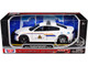 2023 Dodge Charger Pursuit Police Car RCMP Royal Canadian Mounted Police White Law Enforcement and Public Service Series 1/24 Diecast Model Car Motormax 76809