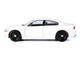 2023 Dodge Charger Pursuit Police Car White Custom Builder's Kit Law Enforcement Public Service Series 1/24 Diecast Model Car Motormax 76810W