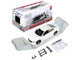 2023 Dodge Charger Pursuit Police Car White Custom Builder's Kit Law Enforcement Public Service Series 1/24 Diecast Model Car Motormax 76810W