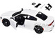 2023 Dodge Charger Pursuit Police Car White Custom Builder's Kit Law Enforcement Public Service Series 1/24 Diecast Model Car Motormax 76810W