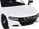 2023 Dodge Charger Pursuit Police Car White Custom Builder's Kit Law Enforcement Public Service Series 1/24 Diecast Model Car Motormax 76810W