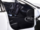 2023 Dodge Charger Pursuit Police Car White Custom Builder's Kit Law Enforcement Public Service Series 1/24 Diecast Model Car Motormax 76810W