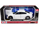 2023 Dodge Charger Pursuit Police Car White Custom Builder's Kit Law Enforcement Public Service Series 1/24 Diecast Model Car Motormax 76810W