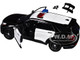 2022 Ford Police Interceptor Utility Black and White Builder s Kit with Flashing Light Bar and Front and Rear Lights and Sounds 1/24 Diecast Model Car Motormax 79541BW