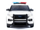 2022 Ford Police Interceptor Utility Plain White Builder s Kit with Flashing Light Bar and Front and Rear Lights and Sounds 1/24 Diecast Model Car Motormax 79541W