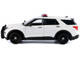 2022 Ford Police Interceptor Utility Plain White Builder s Kit with Flashing Light Bar and Front and Rear Lights and Sounds 1/24 Diecast Model Car Motormax 79541W