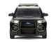 2022 Ford Police Interceptor Utility Black and White Los Angeles Police Department LAPD with Flashing Light Bar and Front and Rear Lights and Sounds 1/24 Diecast Model Car Motormax 79548
