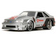 1989 Ford Mustang GT Texaco Silver Metallic and Matt Black Bigtime Muscle Series 1/24 Diecast Model Car Jada 36299
