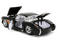 1957 Chevrolet Corvette Black with Flame Graphics and White Interior Bigtime Muscle Series 1/24 Diecast Model Car Jada JA36300