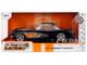 1957 Chevrolet Corvette Black with Flame Graphics and White Interior Bigtime Muscle Series 1/24 Diecast Model Car Jada JA36300