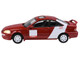 1999 Honda Civic Si EM1 Kanjo Livery Red with White Stripes 1/64 Diecast Model Car Paragon Models PA-55628