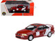 1999 Honda Civic Si EM1 Kanjo Livery Red with White Stripes 1/64 Diecast Model Car Paragon Models PA-55628