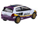 2001 Honda Civic Type R EP3 Silk Cut White and Purple with Graphics 1/64 Diecast Model Car Paragon Models PA-66351