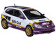 2001 Honda Civic Type R EP3 Silk Cut White and Purple with Graphics 1/64 Diecast Model Car Paragon Models PA-66351