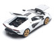 Lamborghini Countach LPI 800 4 White with Carbon Accents 1/64 Diecast Model Car Pop Race PR640117