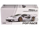 Lamborghini Countach LPI 800 4 White with Carbon Accents 1/64 Diecast Model Car Pop Race PR640117