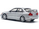 Mitsubishi Lancer Evolution IV RHD Right Hand Drive Steel Silver Metallic 1/64 Diecast Model Car Pop Race PR640140