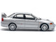 Mitsubishi Lancer Evolution IV RHD Right Hand Drive Steel Silver Metallic 1/64 Diecast Model Car Pop Race PR640140