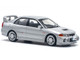 Mitsubishi Lancer Evolution IV RHD Right Hand Drive Steel Silver Metallic 1/64 Diecast Model Car Pop Race PR640140