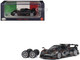 Pagani Imola Dark Gray Metallic with Carbon and Orange Accents with Extra Wheels 1/64 Diecast Model Car CM Model CM64-IMOLA-03
