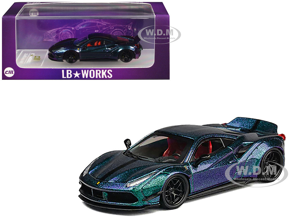 CMモデル 1/64 LB-WORKS 488 ワイドボディ レッドメタリック