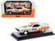 1970 Dodge Challenger T/A Drag Car Paul Rossi White and Orange with Graphics Limited Edition to 6650 pieces Worldwide 1/24 Diecast Model Car M2 Machines 40300-132A