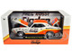 1970 Dodge Challenger T/A Drag Car Paul Rossi White and Orange with Graphics Limited Edition to 6650 pieces Worldwide 1/24 Diecast Model Car M2 Machines 40300-132A