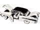 1957 Chevrolet 210 Hardtop White with a Black Top and White and Black Interior Limited Edition to 6650 pieces Worldwide 1/24 Diecast Model Car M2 Machines 40300-132B