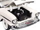 1957 Chevrolet 210 Hardtop White with a Black Top and White and Black Interior Limited Edition to 6650 pieces Worldwide 1/24 Diecast Model Car M2 Machines 40300-132B