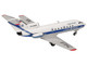Yakovlev Yak 40 Commercial Aircraft Volga Dnepr Airlines RA 87842 White with Blue Stripes 1/200 Diecast Model Airplane Herpa HE573146